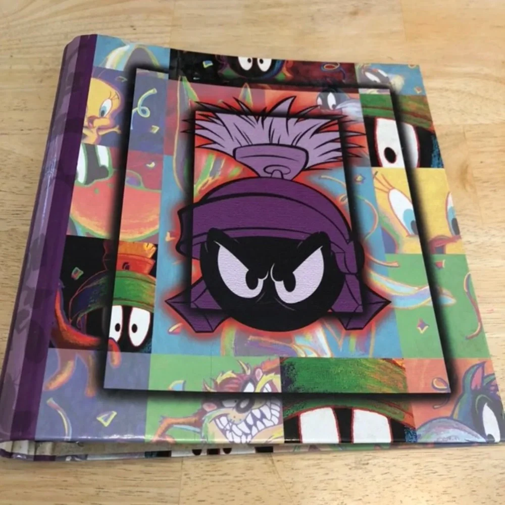 Vintage 90’s Marvin the Martian Looney Tunes Clueless Binder